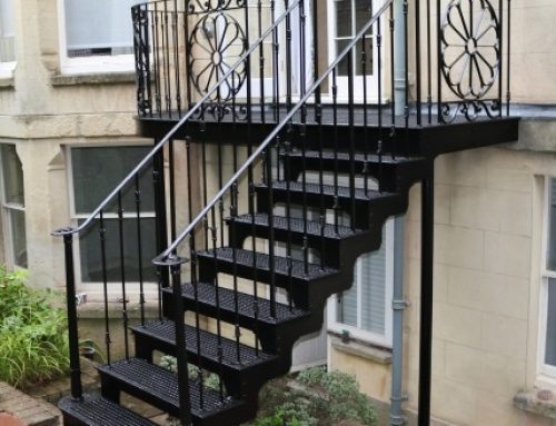 Bespoke cast iron staircase in Clifton, Bristol by West Country Blacksmiths