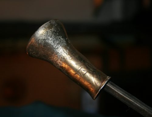 Restoration of a 16th-century brass walking stick end by West Country Blacksmiths