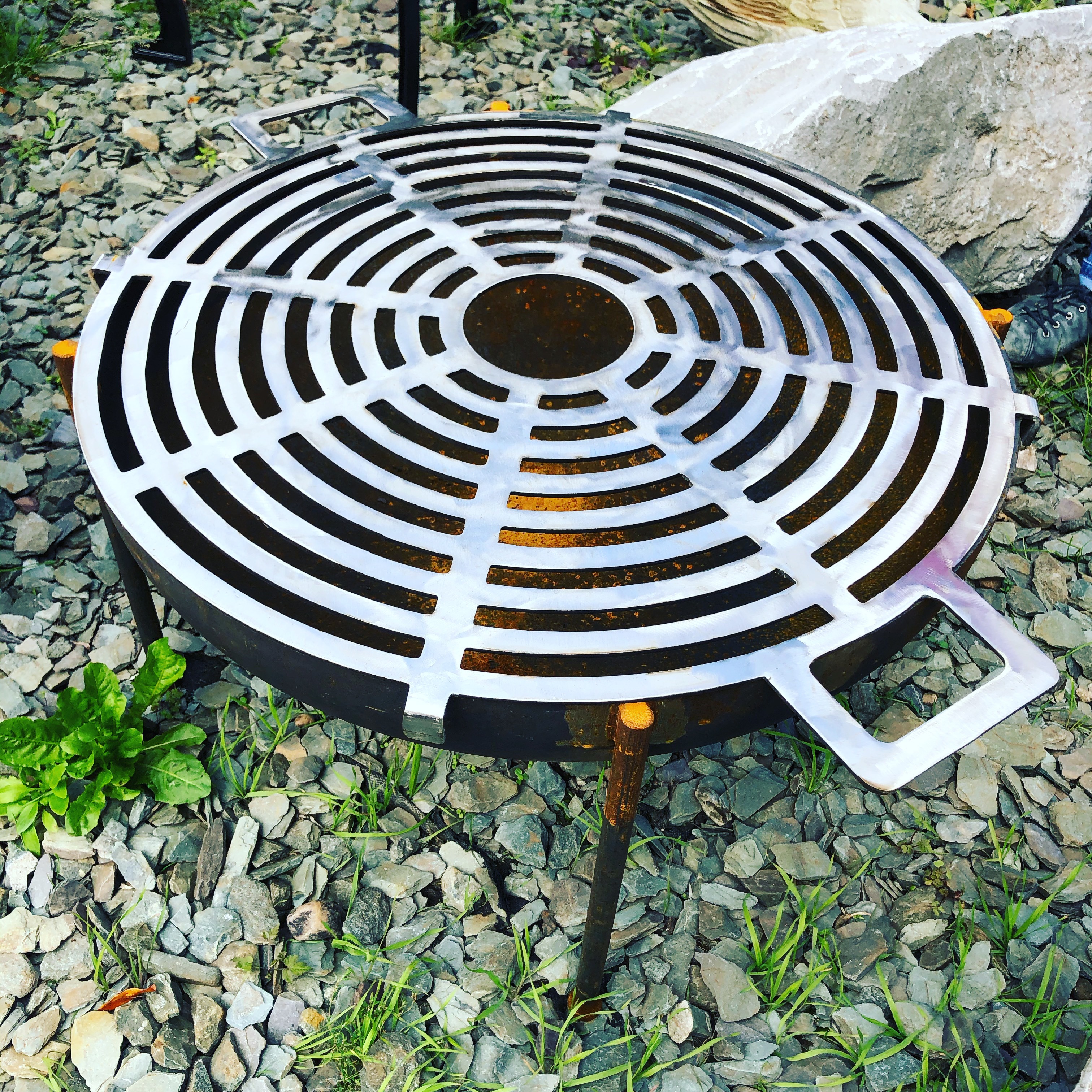 Stainless Steel Cooking Grill, Heavy Duty Fire Pit Cooking Grate